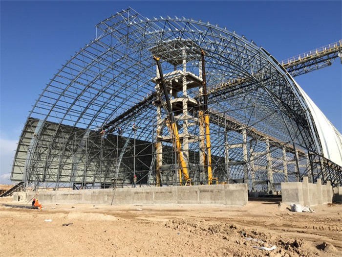 阜阳煤机油桶翘工程网架